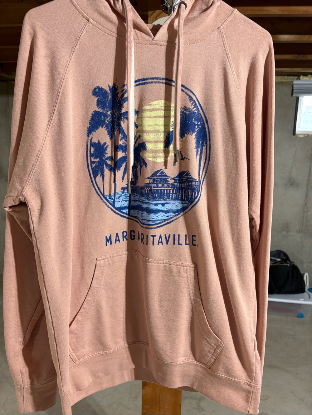 “Margaritaville” Pink Hooded Sweatshirt
